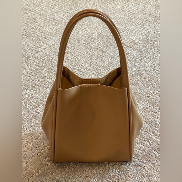 Anthropologie The Mini Hollace Tote, Removable Shoulder Strap Inner Pouch, Brown - Picture 5 of 16